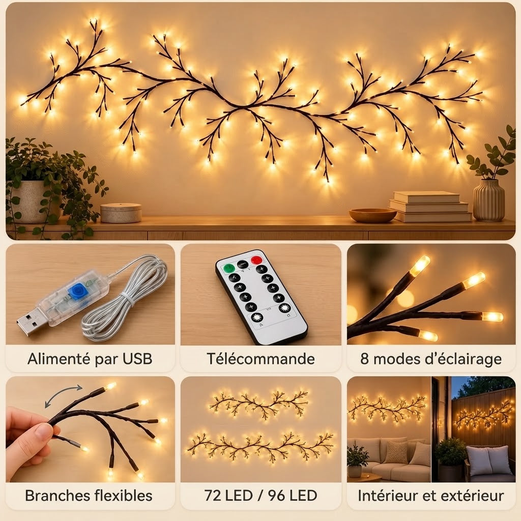 Branches décoratives LED Twinkle Wood
