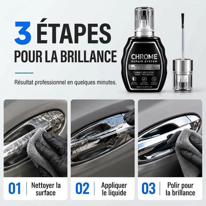 Stylo professionnel de réparation chromée