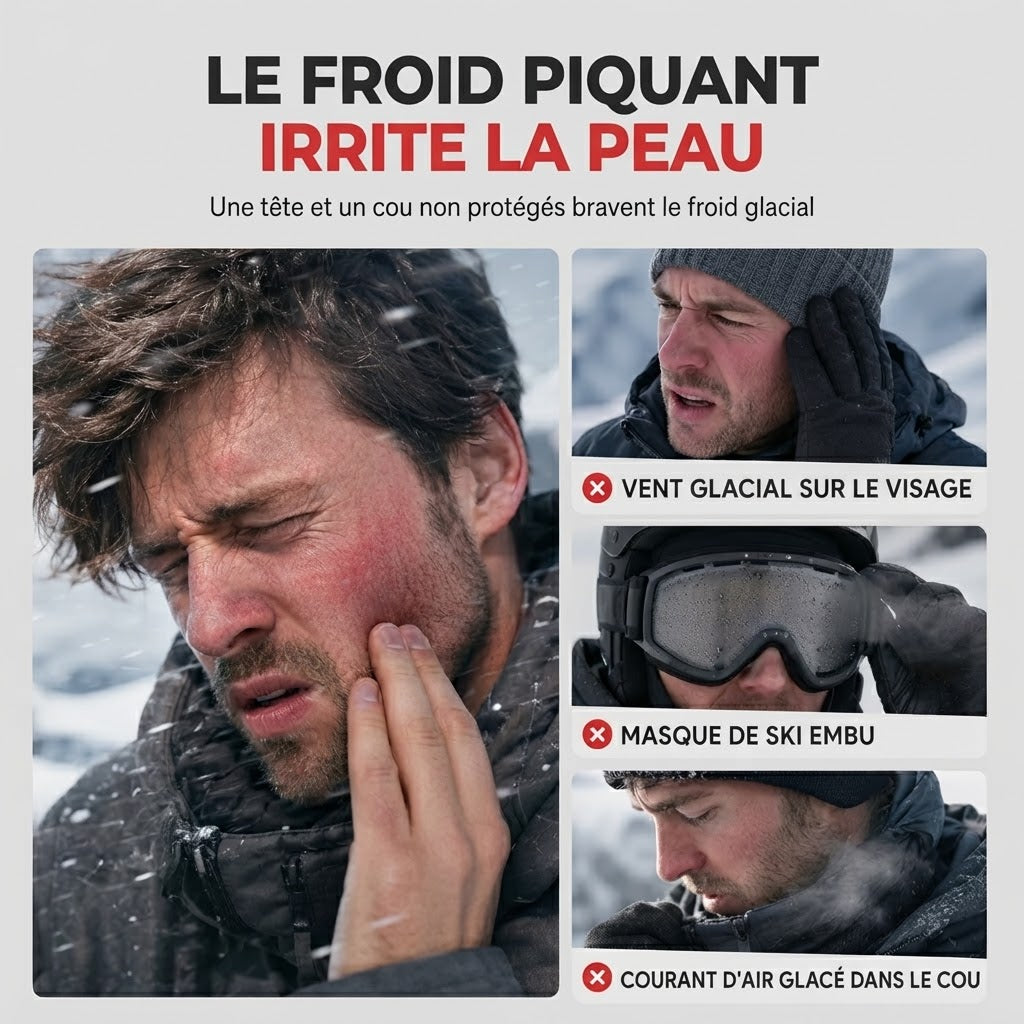 Cagoule de ski chaude pour activités en plein air