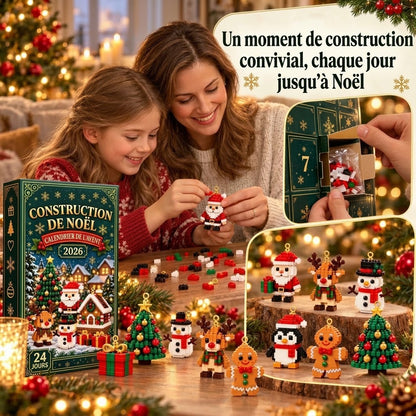 Calendrier de l’Avent Christmas Build avec figurines de Noël à construire