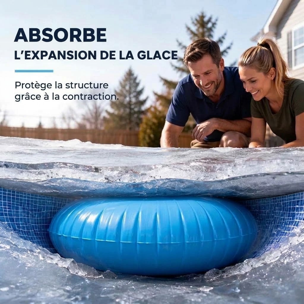 Coussin d’hivernage gonflable rond pour piscine