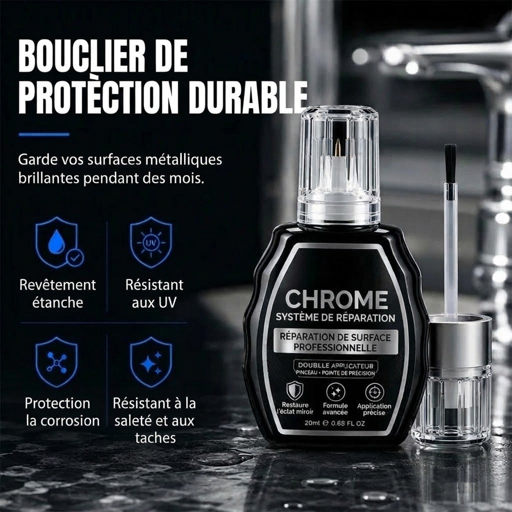 Stylo professionnel de réparation chromée