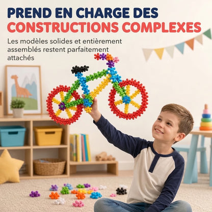 Blocs de construction flocon de neige 3D pour enfants