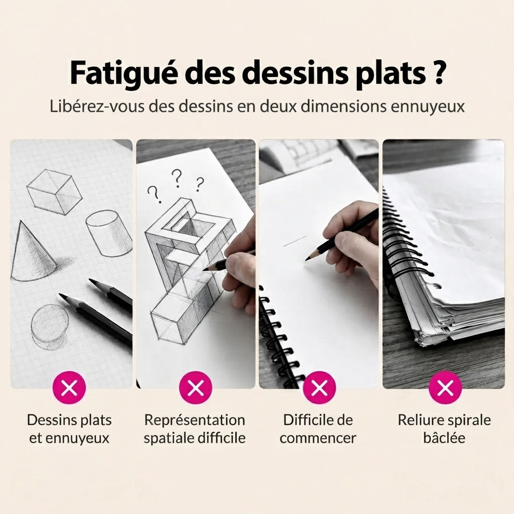 Livre de dessin 3D pour enfants avec activités de coloriage et de découpage