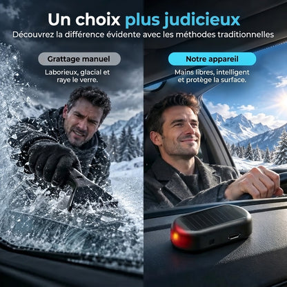 Dispositif électromagnétique contre la neige et le givre pour voitures
