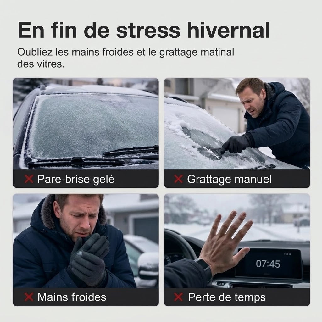 Housse de pare-brise magnétique et imperméable contre le soleil et la neige