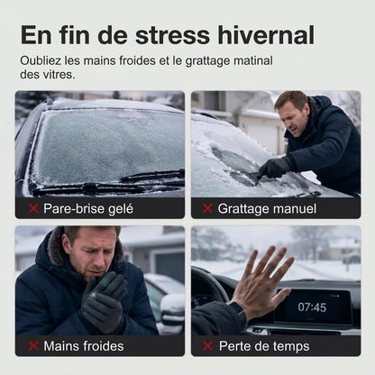 Housse de pare-brise magnétique et imperméable contre le soleil et la neige
