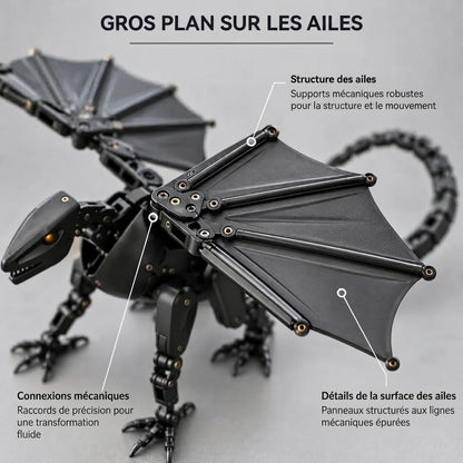 Œuf mécanique DragonMorph qui se transforme en dragon