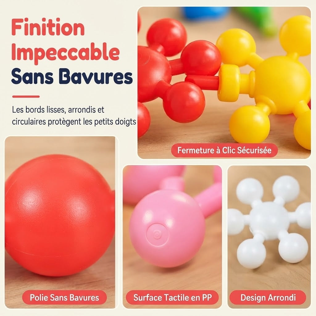 Blocs de construction flocon de neige 3D pour enfants