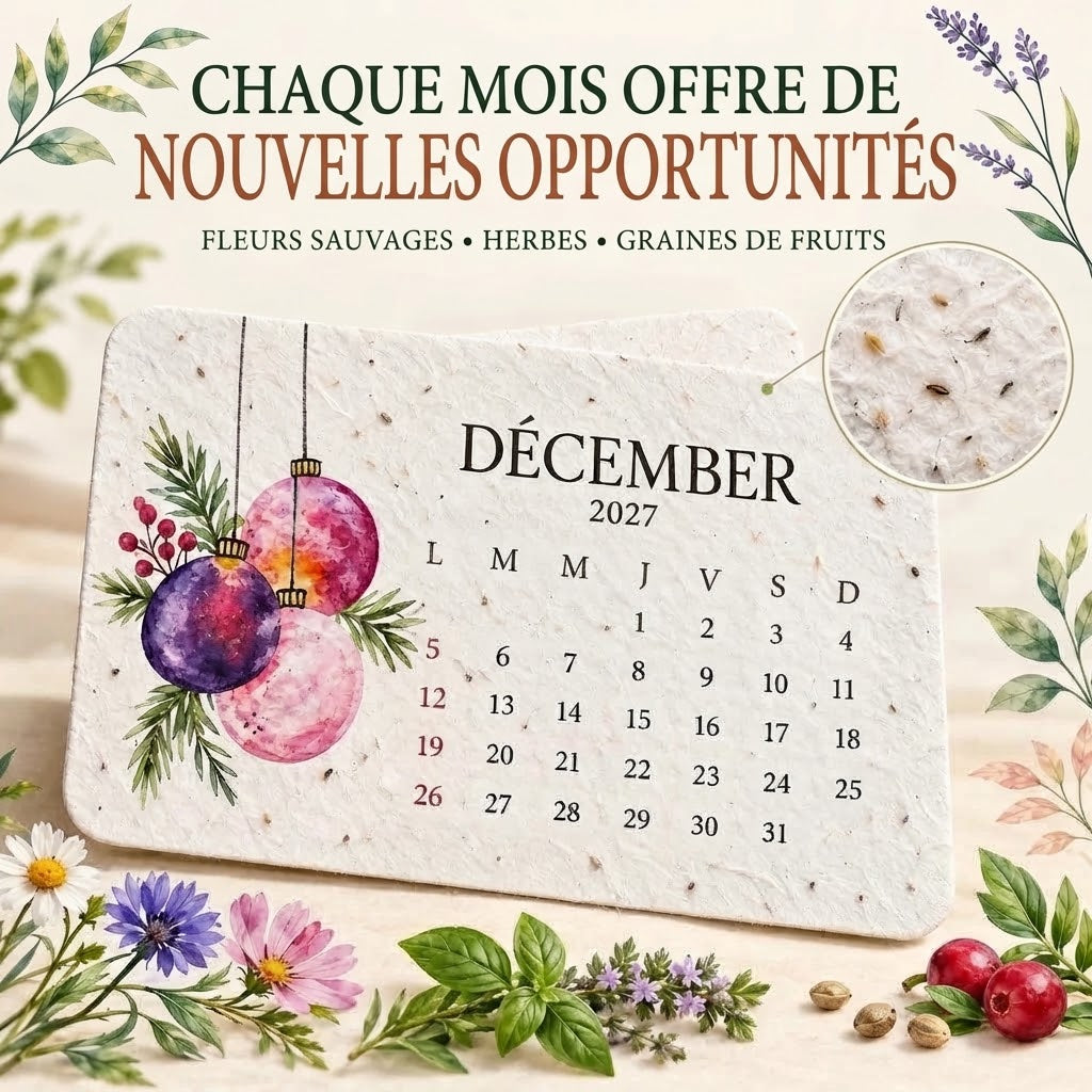Calendrier de graines à planter 2027