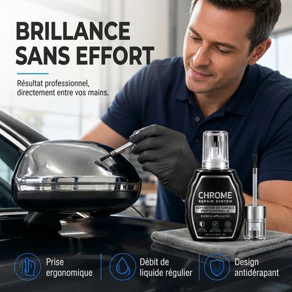 Stylo professionnel de réparation chromée
