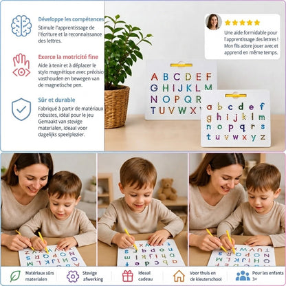 Tableau d’écriture magnétique 2 en 1 pour enfants