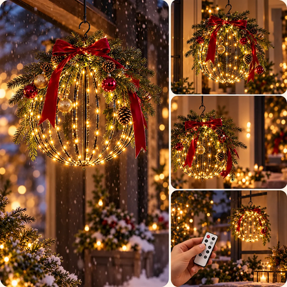 Boule lumineuse LED GlowBall à piles pour intérieur et extérieur