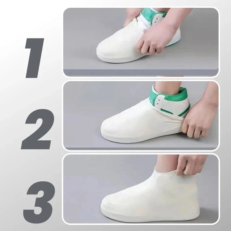 Couvre-chaussures de pluie étanches en latex