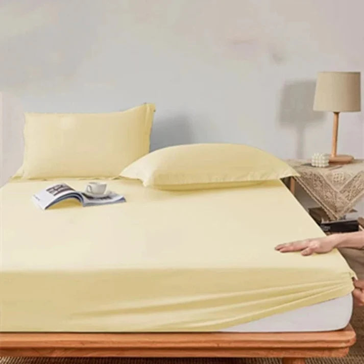 Ensemble de draps-housses doux 3 pièces avec ajustement élastique