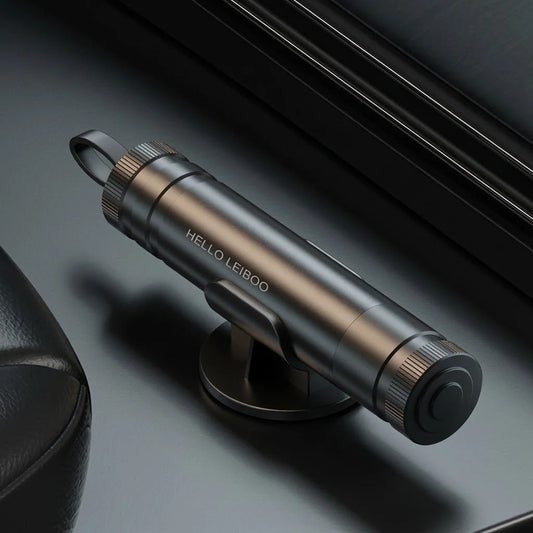 Marteau de sécurité compact pour voiture avec brise-vitre et coupe-ceinture