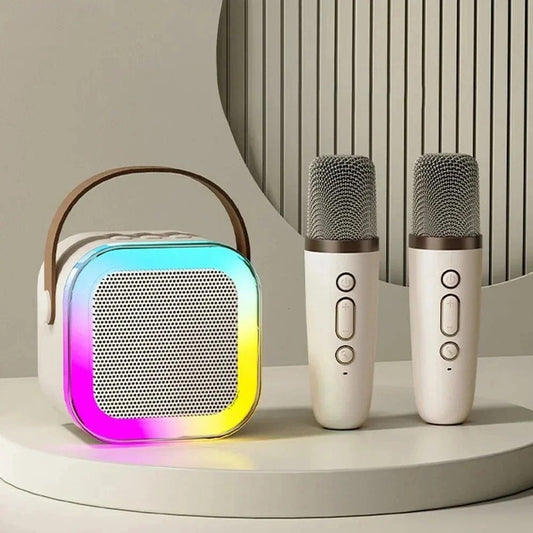 Mini kit karaoké pour enfants avec 2 microphones sans fil