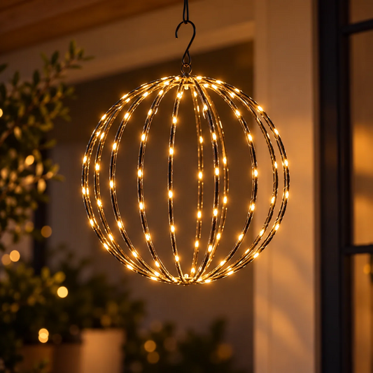 Boule lumineuse LED GlowBall à piles pour intérieur et extérieur