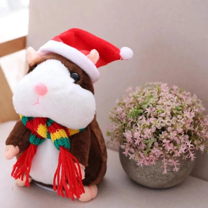 Peluche hamster parlante qui vous imite et secoue la tête