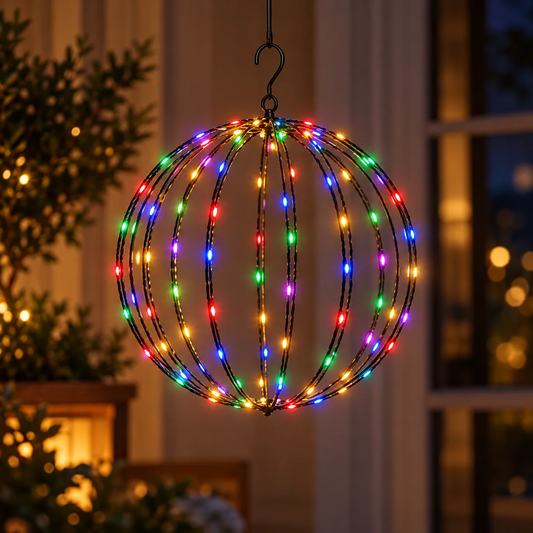 Boule lumineuse LED GlowBall à piles pour intérieur et extérieur