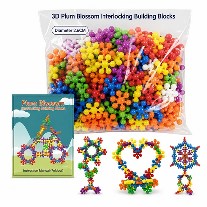 Blocs de construction flocon de neige 3D pour enfants
