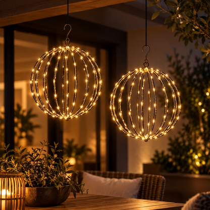 Boule lumineuse LED GlowBall à piles pour intérieur et extérieur