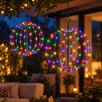 Boule lumineuse LED GlowBall à piles pour intérieur et extérieur