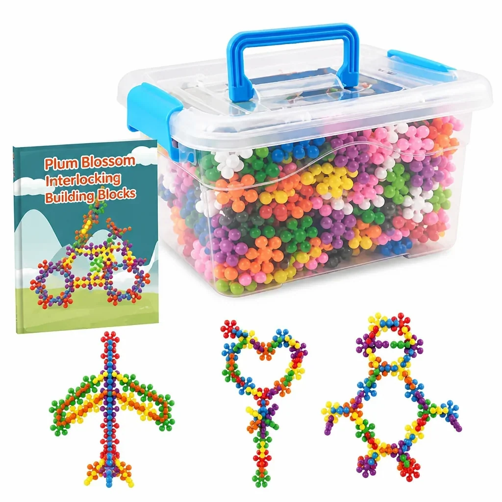 Blocs de construction flocon de neige 3D pour enfants