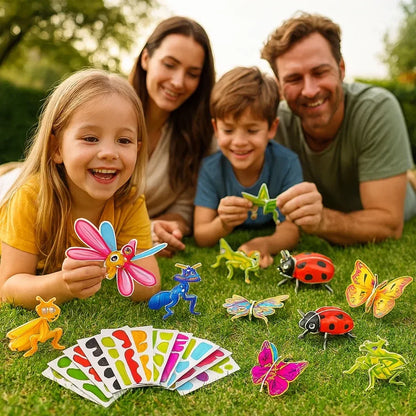 Set de puzzles 3D avec personnages de dessin animé pour enfants