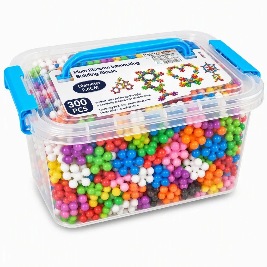 Blocs de construction flocon de neige 3D pour enfants