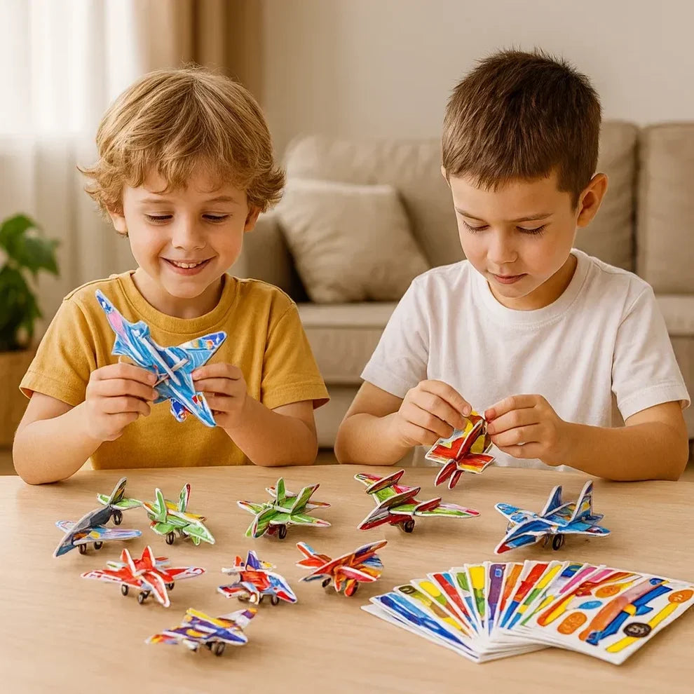 Set de puzzles 3D avec personnages de dessin animé pour enfants