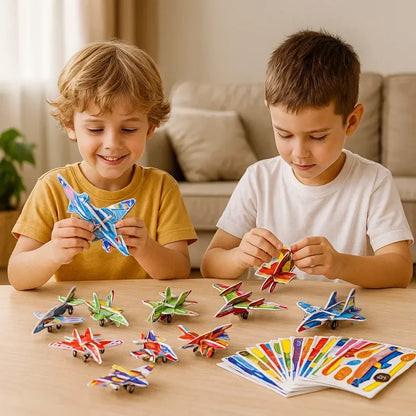 Set de puzzles 3D avec personnages de dessin animé pour enfants