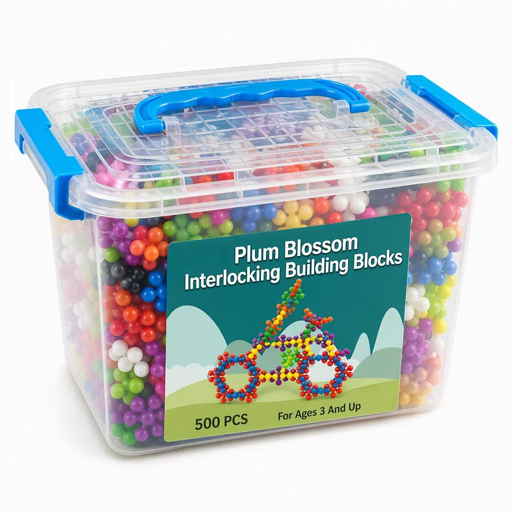 Blocs de construction flocon de neige 3D pour enfants