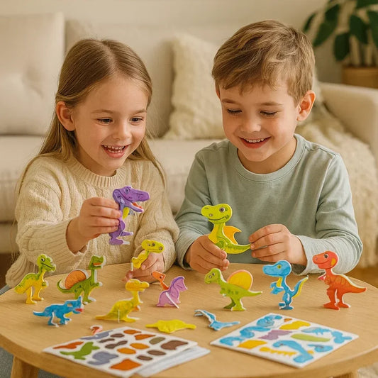 Set de puzzles 3D avec personnages de dessin animé pour enfants