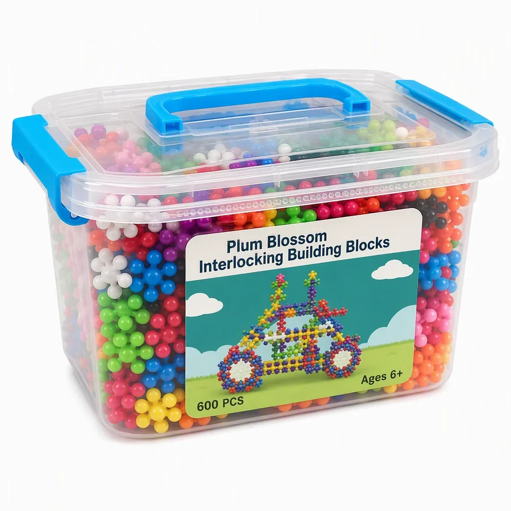 Blocs de construction flocon de neige 3D pour enfants