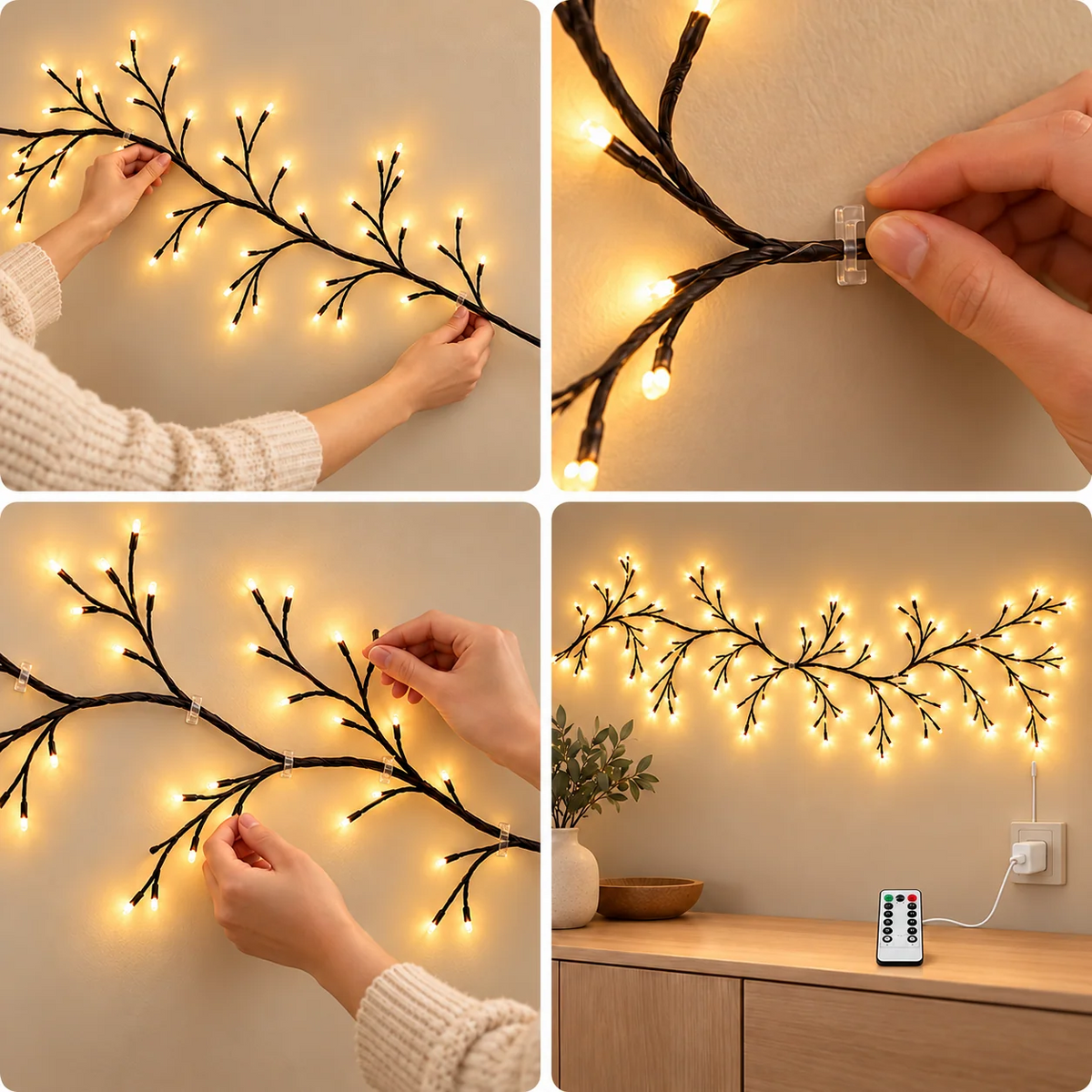 Branches décoratives LED Twinkle Wood